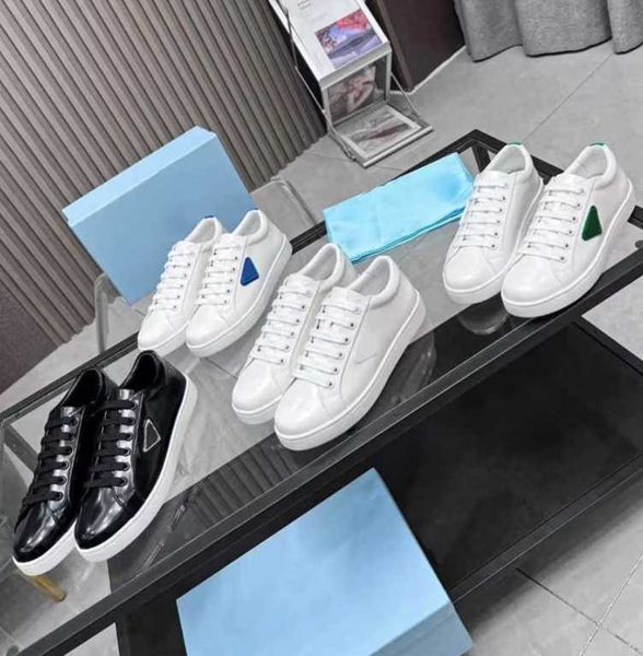 fashion designers women shoes men brushed leather sneakers platform shoe casual little white shoes running trainers eu35-45 with box no446, Black
fashion designers women shoes men brushed leather sneakers platform shoe casual little white shoes running trainers eu35-45 with box no446, Black