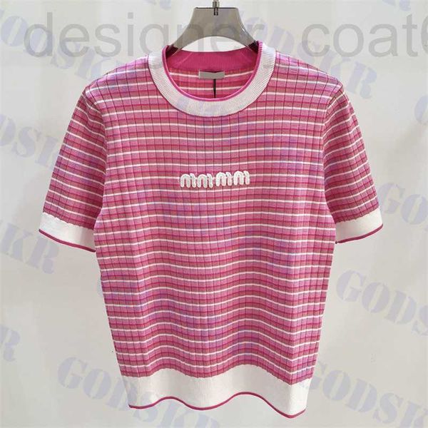 women's t-shirt designer pink striped t shirt for women knitted short sleeved white letter sweaters womens clothing doqh
women's t-shirt designer pink striped t shirt for women knitted short sleeved white letter sweaters womens clothing doqh