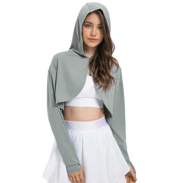 lu-224 outdoor leisure fitness sunscreen yoga shirt gym clothes breathable anti-pilling hooded shawl sports top, White;red
lu-224 outdoor leisure fitness sunscreen yoga shirt gym clothes breathable anti-pilling hooded shawl sports top, White;red