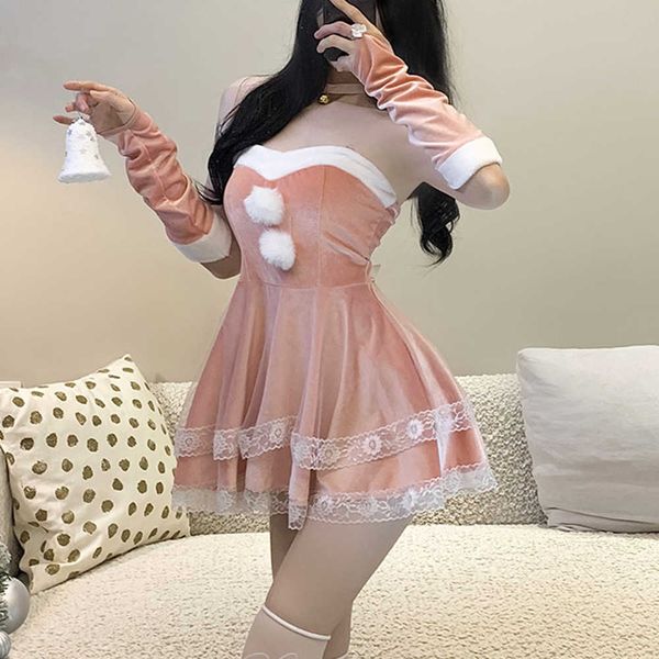 set velvet bunny suit cosplay christmas lolita cute japanese plush dress maid set kawaii new year rave outfits anchor costumehkd230703, Black;white
set velvet bunny suit cosplay christmas lolita cute japanese plush dress maid set kawaii new year rave outfits anchor costumehkd230703, Black;white