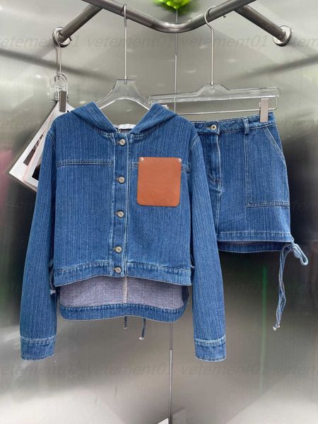 2023ss designer hoodie two piece set hardware leather tag accessories cowboy vintage wash craft cowboy hooded leather tag jacket half skirt, White
2023ss designer hoodie two piece set hardware leather tag accessories cowboy vintage wash craft cowboy hooded leather tag jacket half skirt, White