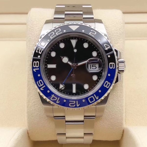 blue black dial mens watchdesigner watch gmt work mechanical automatic 40mm ceramic border stainless steel bracelet folding buckle root beer, Slivery;brown
blue black dial mens watchdesigner watch gmt work mechanical automatic 40mm ceramic border stainless steel bracelet folding buckle root beer, Slivery;brown