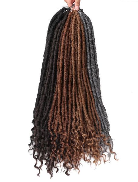 20inch goddess faux locs crochet braids natural synthetic hair extension 18standspack with curly ends4935253, Black
20inch goddess faux locs crochet braids natural synthetic hair extension 18standspack with curly ends4935253, Black