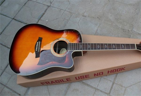 41 inch solid spruce body acoustic guitar sunburst cutaway body rosewood fingerboard factory custom
41 inch solid spruce body acoustic guitar sunburst cutaway body rosewood fingerboard factory custom