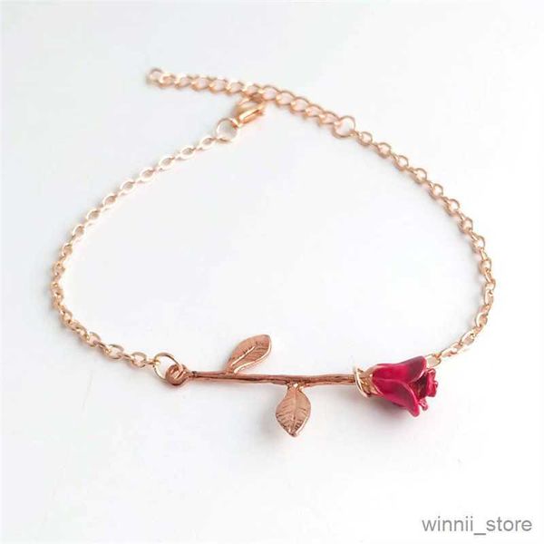 charm bracelets fashion red rose flolwer thin link chain romantic bracelet for women lover women's hand bracelet jewelry wedding gift r, Golden;silver
charm bracelets fashion red rose flolwer thin link chain romantic bracelet for women lover women's hand bracelet jewelry wedding gift r, Golden;silver