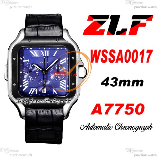 zlf xl wssa0017 eta a7750 automatic chronograph mens watch two tone pvd steel bezel blue roman dial black leather super version reloj hombre, Slivery;brown
zlf xl wssa0017 eta a7750 automatic chronograph mens watch two tone pvd steel bezel blue roman dial black leather super version reloj hombre, Slivery;brown