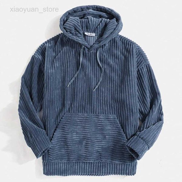 men's hoodies men's sweatshirt thickened corduroy long sleeve solid color pocket drop shoulder hoodie hkd230704, Black
men's hoodies men's sweatshirt thickened corduroy long sleeve solid color pocket drop shoulder hoodie hkd230704, Black