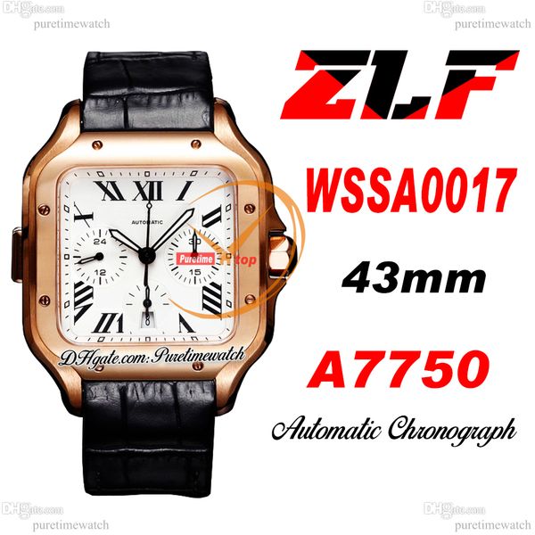 zlf xl wssa0017 eta a7750 automatic chronograph mens watch 18k rose gold white roman dial black leather strap super version reloj hombre edi, Slivery;brown
zlf xl wssa0017 eta a7750 automatic chronograph mens watch 18k rose gold white roman dial black leather strap super version reloj hombre edi, Slivery;brown