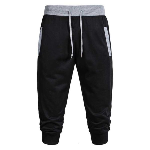 summer new men's contrast leggings casual capris loose harlan sports pants, White;black
summer new men's contrast leggings casual capris loose harlan sports pants, White;black