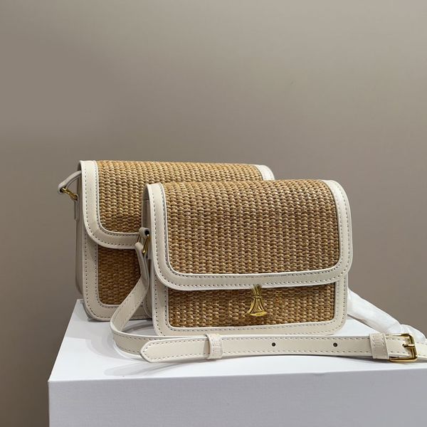 drafting flap messenger bag lady shoulder bags grass weaving material designer handbag gold hardware buckle internal zipper pocket women pur
drafting flap messenger bag lady shoulder bags grass weaving material designer handbag gold hardware buckle internal zipper pocket women pur