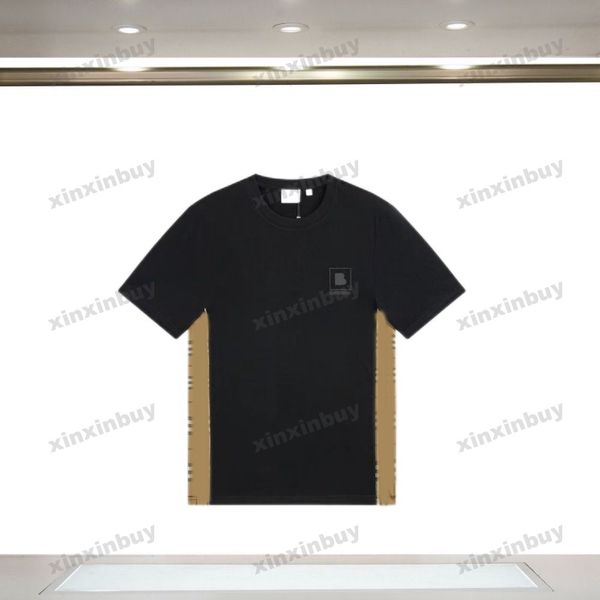 xinxinbuy men designer tee t shirt 23ss panelled plaid letter jacquard short sleeve cotton women white black blue s-3xl, Black;brown
xinxinbuy men designer tee t shirt 23ss panelled plaid letter jacquard short sleeve cotton women white black blue s-3xl, Black;brown