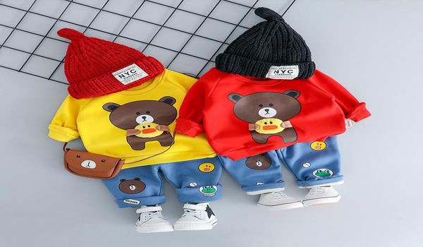 newborn baby girls boys cartoon bear clothes set long sleeved pants 2pcs outfits kids bebes clothing childrens jogging suit1130401, White
newborn baby girls boys cartoon bear clothes set long sleeved pants 2pcs outfits kids bebes clothing childrens jogging suit1130401, White