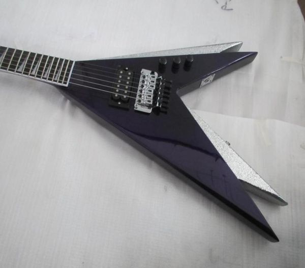 rare jack ed roman vinnie vincent metllic sinlver purple double flying v electric guitar floyd rose tremolo locking nut shark f5950393
rare jack ed roman vinnie vincent metllic sinlver purple double flying v electric guitar floyd rose tremolo locking nut shark f5950393