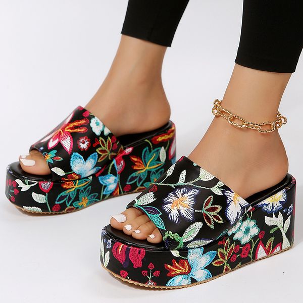 slippers women's beach slippers summer fashion bohemia wedges slippers for women platform high-heeled slippers women casual shoes 23070, Black
slippers women's beach slippers summer fashion bohemia wedges slippers for women platform high-heeled slippers women casual shoes 23070, Black