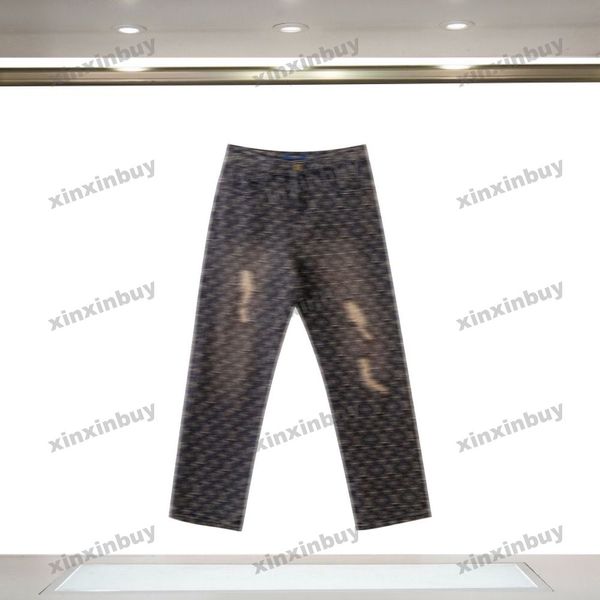 xinxinbuy men women designer pant paris destroyed jacquard letter embroidery washed jeans denim casual pants black s-2xl, Black;brown
xinxinbuy men women designer pant paris destroyed jacquard letter embroidery washed jeans denim casual pants black s-2xl, Black;brown