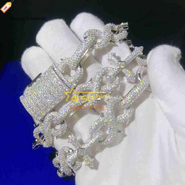 new design cross bling vvs diamond iced out cuban link chain moissanite hip hop jewelry men infinity hip hop necklace jewelry, Silver
new design cross bling vvs diamond iced out cuban link chain moissanite hip hop jewelry men infinity hip hop necklace jewelry, Silver