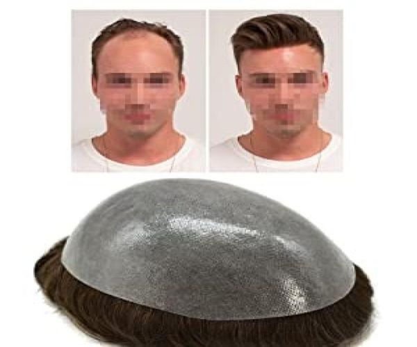 aohai full poly mens toupee various sizes thin soft human hair system all transparent skin replacement durable pu hairpiece wig fo1404969, Black
aohai full poly mens toupee various sizes thin soft human hair system all transparent skin replacement durable pu hairpiece wig fo1404969, Black