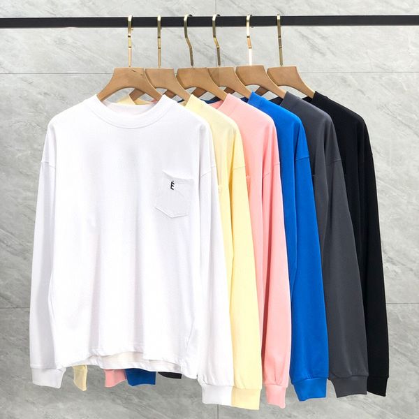 23ss summer usa tee pocket logo men t shirt street france skateboard casual cotton long sleeve tshirt, Black;brown
23ss summer usa tee pocket logo men t shirt street france skateboard casual cotton long sleeve tshirt, Black;brown