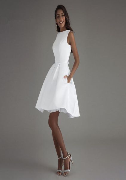 satin white mini backless modern a line short wedding dress with pockets new simple bridesmaid bridal gown custom made party homec1639024
satin white mini backless modern a line short wedding dress with pockets new simple bridesmaid bridal gown custom made party homec1639024