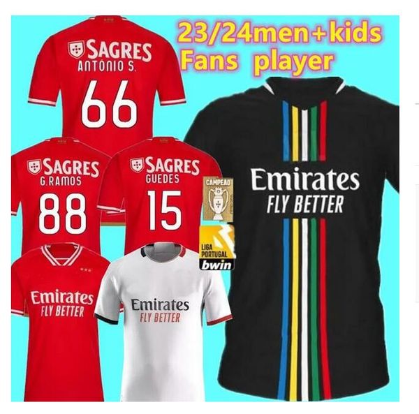 23 24 fans everton benfica soccer jersey jonas gabriel camiseta seferovic zivkovic salvio eliseu fejsa di maria home away third 2023 player, Black;yellow
23 24 fans everton benfica soccer jersey jonas gabriel camiseta seferovic zivkovic salvio eliseu fejsa di maria home away third 2023 player, Black;yellow