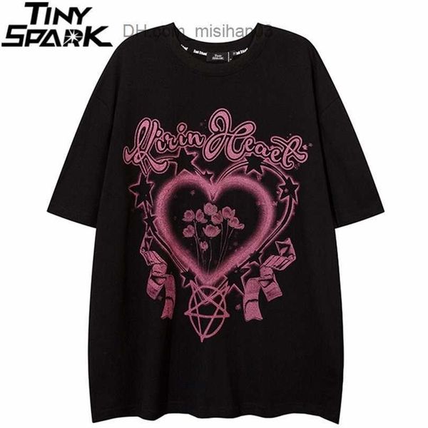 men's t-shirts streetwear harajuku oversize t-shirt hip hop flower heart printed t shirt men summer short sleeve tshirt cotton loose 2, White;black
men's t-shirts streetwear harajuku oversize t-shirt hip hop flower heart printed t shirt men summer short sleeve tshirt cotton loose 2, White;black