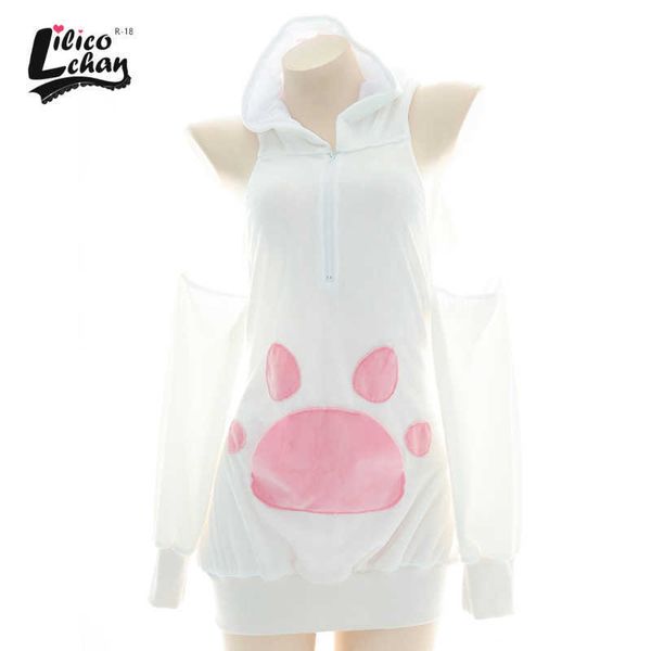 set cat paw plush women anime cosplay kawaii cute backless sweater lonely pink sweet sleepwear tempatation hoodie costume bunnyhkd230703, Black;white
set cat paw plush women anime cosplay kawaii cute backless sweater lonely pink sweet sleepwear tempatation hoodie costume bunnyhkd230703, Black;white
