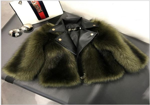 short style girls fur coat jacket imitation fox artificial fur grass plushleather winter kids baby girl clothes outw9676227, Blue;gray
short style girls fur coat jacket imitation fox artificial fur grass plushleather winter kids baby girl clothes outw9676227, Blue;gray