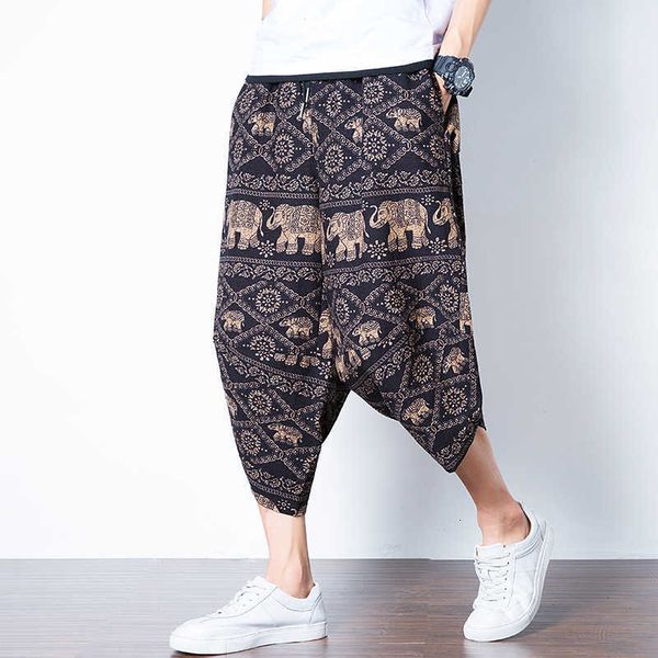 2019 summer chinoiserie new men's cotton linen nepalese flower radish pants three quarter bloomers, White;black
2019 summer chinoiserie new men's cotton linen nepalese flower radish pants three quarter bloomers, White;black