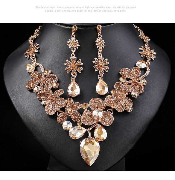 exaggerated necklace earrings two piece set for women's new evening dress banquet accessories 230628, Silver
exaggerated necklace earrings two piece set for women's new evening dress banquet accessories 230628, Silver