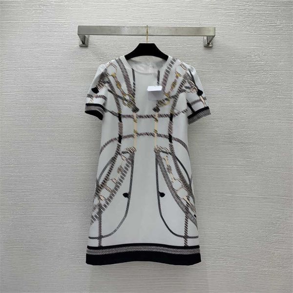 date dress women pearl diamond chain classic striping print short sleeve dress fashion brand summer party dresses designer women clothing, Black;gray
date dress women pearl diamond chain classic striping print short sleeve dress fashion brand summer party dresses designer women clothing, Black;gray