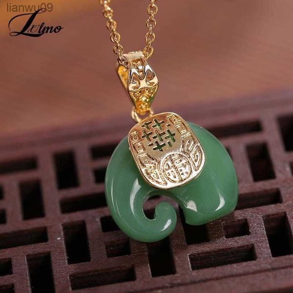 2021 vintage white hetian jade elephant pendant 18k gold plated chain necklace stainless steel sapphire choker jewelry for women l230704, Silver
2021 vintage white hetian jade elephant pendant 18k gold plated chain necklace stainless steel sapphire choker jewelry for women l230704, Silver