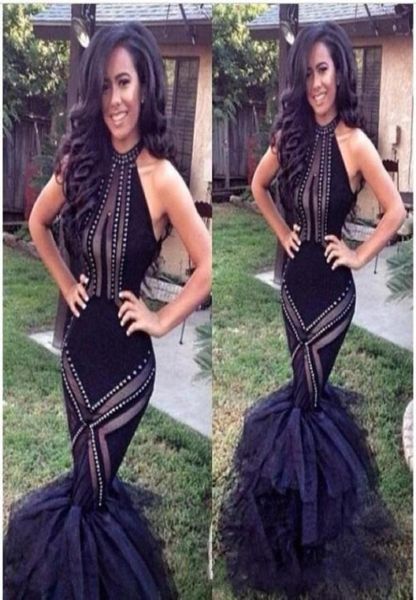 black halter bodice mermaid prom dresses trumpet organza formal evening gowns with ruffles beading backless celebrity vestidos8896208, Black;red
black halter bodice mermaid prom dresses trumpet organza formal evening gowns with ruffles beading backless celebrity vestidos8896208, Black;red