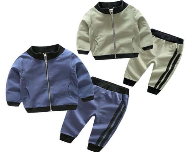 spring autumn baby boy fashion casual zip sports clothes set children clothing sets kids clothes baby stripe coat pants 2pcs 9116125, White 
spring autumn baby boy fashion casual zip sports clothes set children clothing sets kids clothes baby stripe coat pants 2pcs 9116125, White