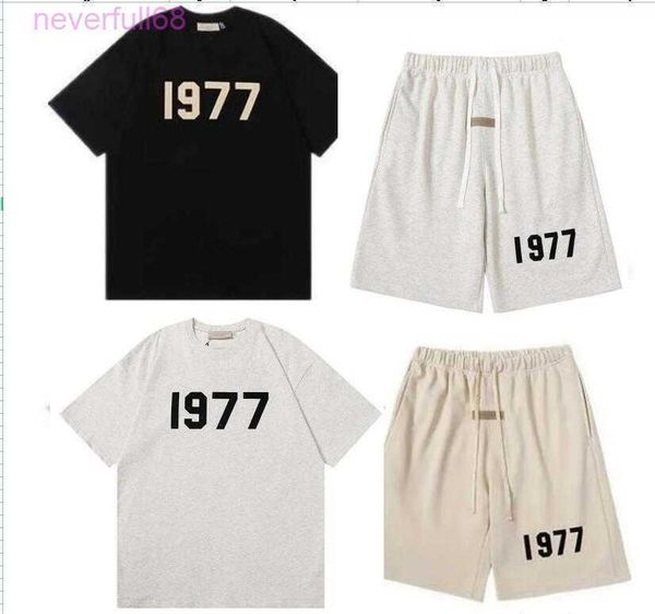 sweatshirts fashion ess designer hoody hoodie summer fog season 8 1977 flocking printed cotton short sleeve shorts t-shirt men and women lov, Black
sweatshirts fashion ess designer hoody hoodie summer fog season 8 1977 flocking printed cotton short sleeve shorts t-shirt men and women lov, Black