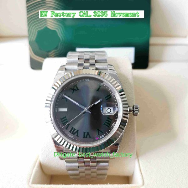 ew factory mens watch super quality 41mm 126334 president wimbledon sapphire luminova watches 904l steel cal.3235 movement mechanical automa, Slivery;brown
ew factory mens watch super quality 41mm 126334 president wimbledon sapphire luminova watches 904l steel cal.3235 movement mechanical automa, Slivery;brown