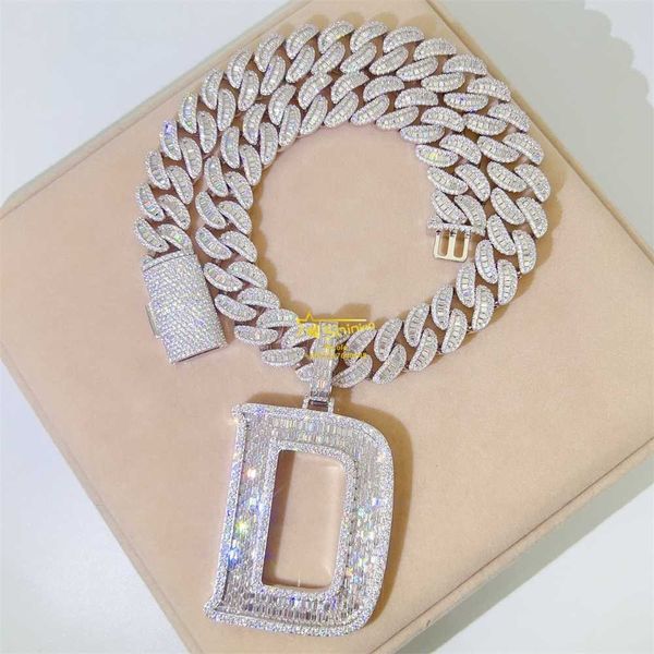 high end fine jewelry letter d initial name hip hop iced out certified moissanite diamond custom pendant, Silver
high end fine jewelry letter d initial name hip hop iced out certified moissanite diamond custom pendant, Silver
