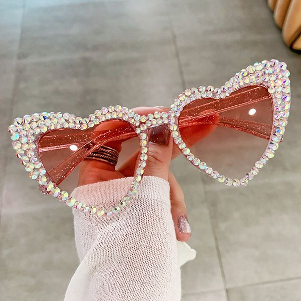 sunglasses vintage large frame european and american studded sunglasses, peach heart love sunglasses, women's metal hinge personalized, White;black
sunglasses vintage large frame european and american studded sunglasses, peach heart love sunglasses, women's metal hinge personalized, White;black
