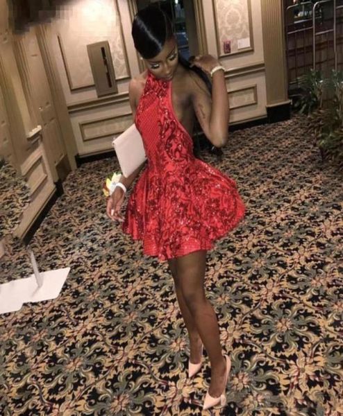 new red halter cocktail dresses lace appliques sequins homecoming dress backless short prom dress mini skirt bc13236305636, Blue;pink
new red halter cocktail dresses lace appliques sequins homecoming dress backless short prom dress mini skirt bc13236305636, Blue;pink