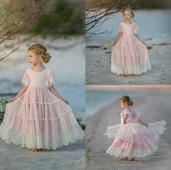pink bohemian flower girl dresses for weddings ruffle lace little girls pageant dress jewel neck short sleeve first holy communion5682199, White;blue
pink bohemian flower girl dresses for weddings ruffle lace little girls pageant dress jewel neck short sleeve first holy communion5682199, White;blue