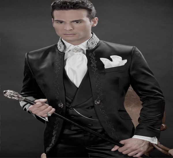 gwenhwyfar slim fit embroidery men suit for stage jacketpantsvest bespoke black groomsmen tuxedos groom wedding prom mens suit5154040, Black;gray
gwenhwyfar slim fit embroidery men suit for stage jacketpantsvest bespoke black groomsmen tuxedos groom wedding prom mens suit5154040, Black;gray