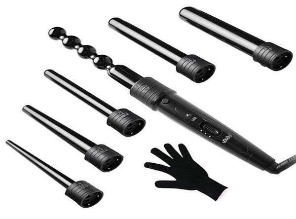 6 in 1 curling wand set ceramic hair curling tong hair curl iron the wand hair curler roller gift set 0932mm curler wand7662240
6 in 1 curling wand set ceramic hair curling tong hair curl iron the wand hair curler roller gift set 0932mm curler wand7662240