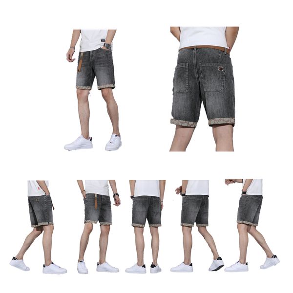 2023 summer men's designer men's shorts denim fashion brand cropped pants casual straight loose embroidery versatile shorts stretc, Blue
2023 summer men's designer men's shorts denim fashion brand cropped pants casual straight loose embroidery versatile shorts stretc, Blue
