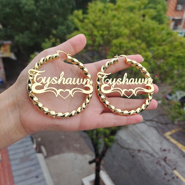 dangle chandelier dodoai custom twist hoop earrings for women bold rope with name customize round earring personality jewellery 230704, Silver
dangle chandelier dodoai custom twist hoop earrings for women bold rope with name customize round earring personality jewellery 230704, Silver