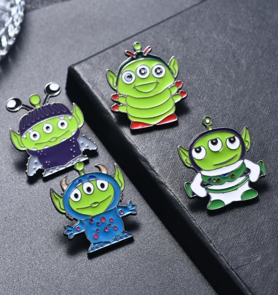 three eyes brooch alien cowboy astronaut cartoon metal jewelry multifunction anti light silk scarf button badge 7 colors3969018, Blue
three eyes brooch alien cowboy astronaut cartoon metal jewelry multifunction anti light silk scarf button badge 7 colors3969018, Blue