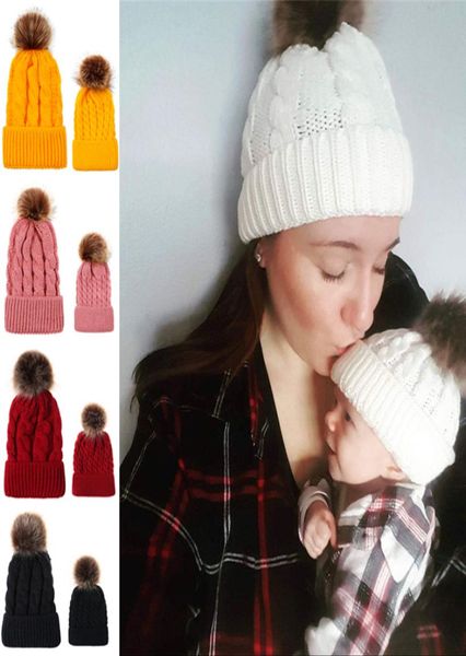 9 colors parentchild knitted hats 2 pcs winter warm fur pom hats baby mom pom pom beanie ski cap knitted caps dhl jy6839994420, Yellow
9 colors parentchild knitted hats 2 pcs winter warm fur pom hats baby mom pom pom beanie ski cap knitted caps dhl jy6839994420, Yellow