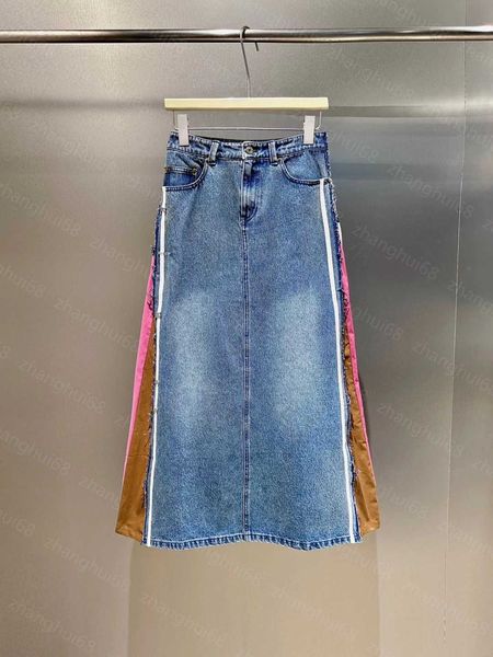 23ss designer skirts womens designer clothing color patchwork denim skirt women clothes, Black
23ss designer skirts womens designer clothing color patchwork denim skirt women clothes, Black