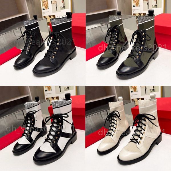women rivet boots designer martin boots knit calfskin ankle boots platform casual woman shoes size 35-41, Black
women rivet boots designer martin boots knit calfskin ankle boots platform casual woman shoes size 35-41, Black