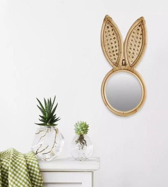 wallmounted rattan handmade decorative rabbit ear monkey dressing makeup mirror hanging round decoration compact wall4051642
wallmounted rattan handmade decorative rabbit ear monkey dressing makeup mirror hanging round decoration compact wall4051642