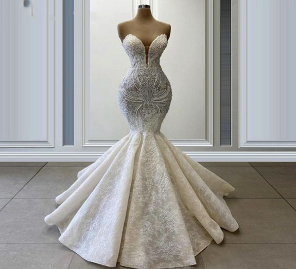 luxury mermaid wedding dresses crystals bridal gowns pearls beaded applique lace sweetheart backless sweep train robe de marriage1636070, White
luxury mermaid wedding dresses crystals bridal gowns pearls beaded applique lace sweetheart backless sweep train robe de marriage1636070, White