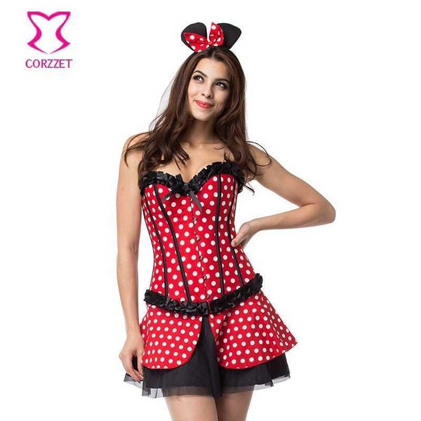 set red/white polka dot funny cute animal costume carnival halloween costumes for women cosplay dress role playing outfithkd230703, Black;white
set red/white polka dot funny cute animal costume carnival halloween costumes for women cosplay dress role playing outfithkd230703, Black;white